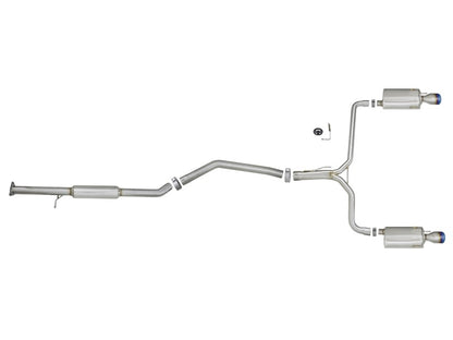 aFe Takeda 2.5-1.75in 304 SS Cat-Back Exhaust System 13-17 Honda 49-36605-L Photo - Unmounted
