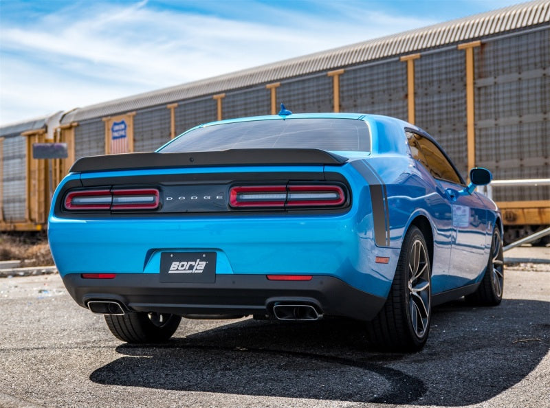 Borla 2015 Dodge Challenger SRT/392 Hemi 6.4L V8 S-TYPE Catback Exhaust w/ Valves Factory Bezel 140640 140640 Photo - Close Up