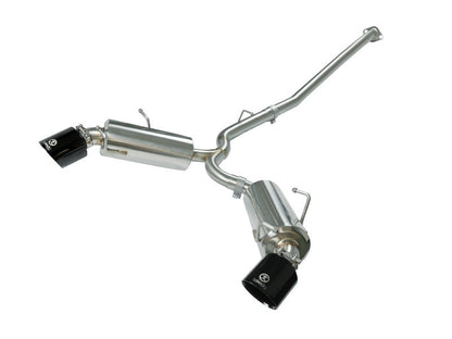aFe Takeda Exhaust Axle-Back 13-15 Scion FRS / Subaru BRZ 304SS Black Dual Tips Exhaust 49-36023-B 49-36023-B Photo - Primary