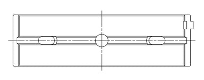 ACL Nissan VK50/VK45 Standard Size High Performance Main Bearing Set 5M2995H-STD 5M2995H-STD Technical Drawing