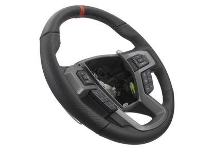 Ford Performance Parts 2015-2017 F-150 Raptor Performance Steering Wheel Kit - Red Sightline M-3600-F15RRD Photo - Unmounted