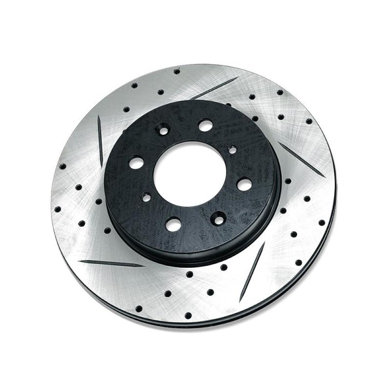 BLOX Racing Slotted And Cross-Drilled Rotor Left SIde BXBS-10150-L BXBS-10150-L Photo - Primary