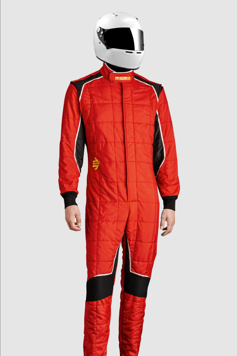 MOMO Corsa Evo Driver Suits Size 48 (SFI 3.2A/5/FIA 8856-2000)-Red TUCOEVORED48