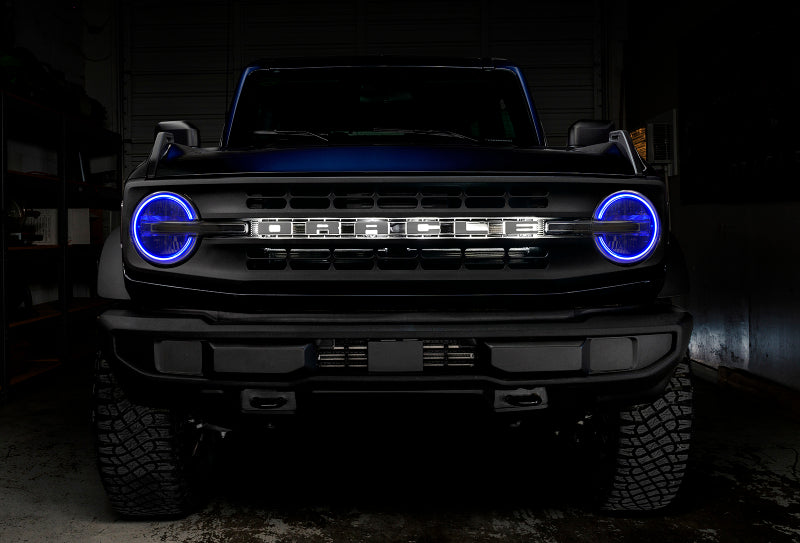 ORACLE Lighting Oracle 2021 Ford Bronco DRL Upgrade w/ Halo Kit - ColorSHIFT w/ BC1 Controller 1468-335 1468-335 Photo - lifestyle view
