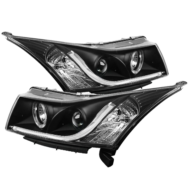 Spyder Chevy Cruze 11-14 Projector Headlights Light Tube DRL Blk PRO-YD-CCRZ11-LTDRL-BK 5074164 5074164 Photo - Primary