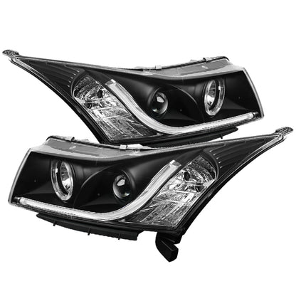 Spyder Chevy Cruze 11-14 Projector Headlights Light Tube DRL Blk PRO-YD-CCRZ11-LTDRL-BK 5074164 5074164 Photo - Primary