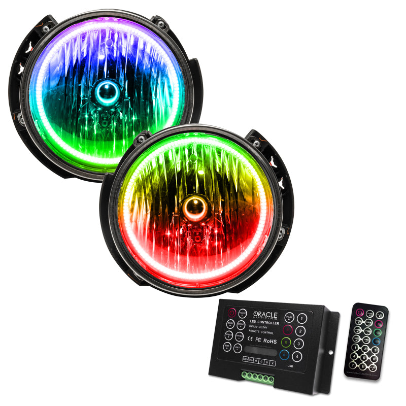 ORACLE Lighting Oracle 07-16 Jeep Wrangler JK SMD HL - ColorSHIFT w/ 2.0 Controller 7079-333 7079-333 Photo - Primary