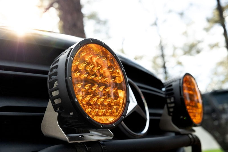 Rigid Industries 360-Series 9in LED Off-Road Spot Beam - Amber 36522 36522 Photo - Mounted