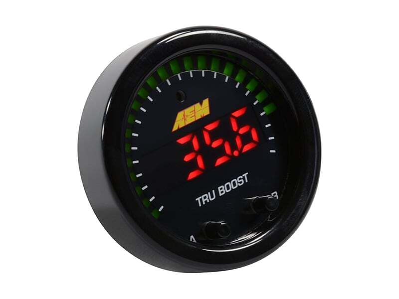 AEM X-Series Tru-Boost Controller Gauge w/ Boost Control Solenoid 80PSIg Internal MAP Sensor 30-0352 30-0352 Photo - out of package
