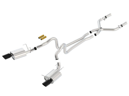 Borla 2011-2012 Mustang GT 5.0L Black Chrome 4.5in Rd Tip ATAK Catback Exhaust 140372BC 140372BC Photo - Primary