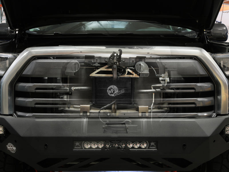 aFe 22-24 Toyota Tundra BladeRunner Transmission Oil Cooler Kit 46-80009 46-80009 Photo - Mounted