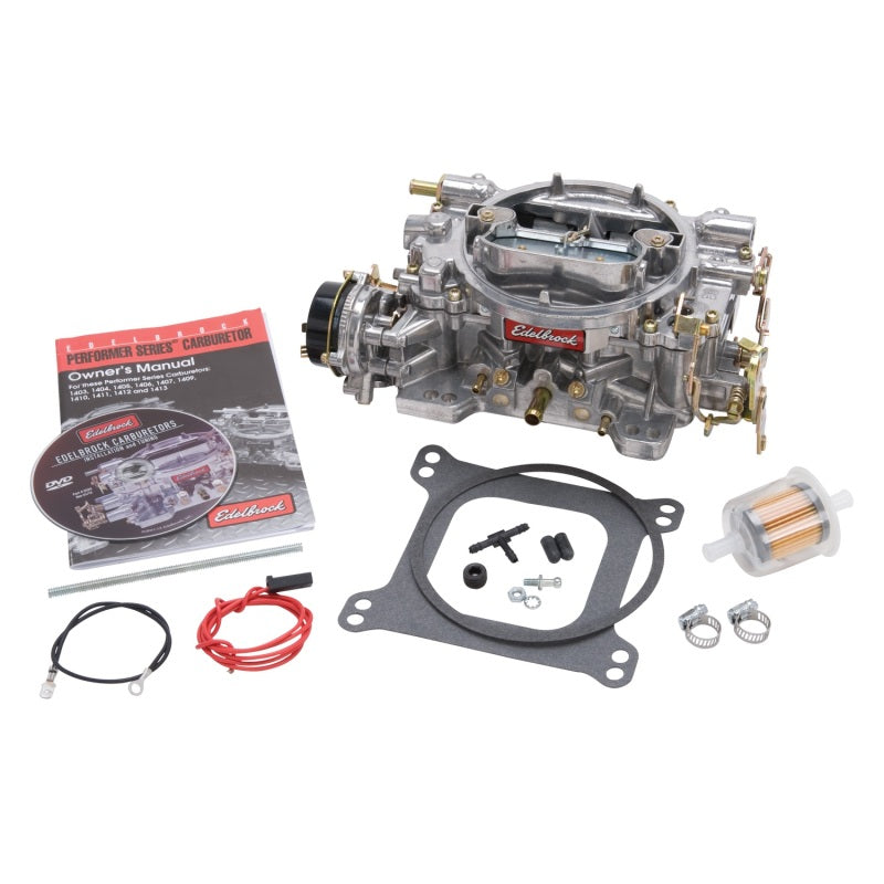 Edelbrock Carburetor, Performer Series, 4-Barrel, 600 CFM, Electric Choke, Satin 1406 Photo - Primary