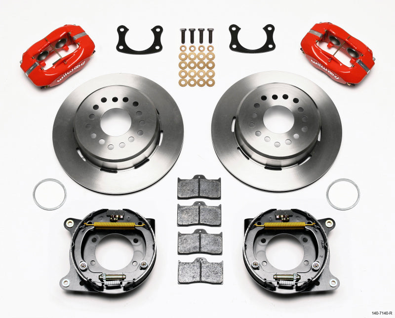Wilwood Forged Dynalite P/S Park Brake Kit Red New Big Ford 2.50in Offset 140-7140-R 140-7140-R Photo - Primary