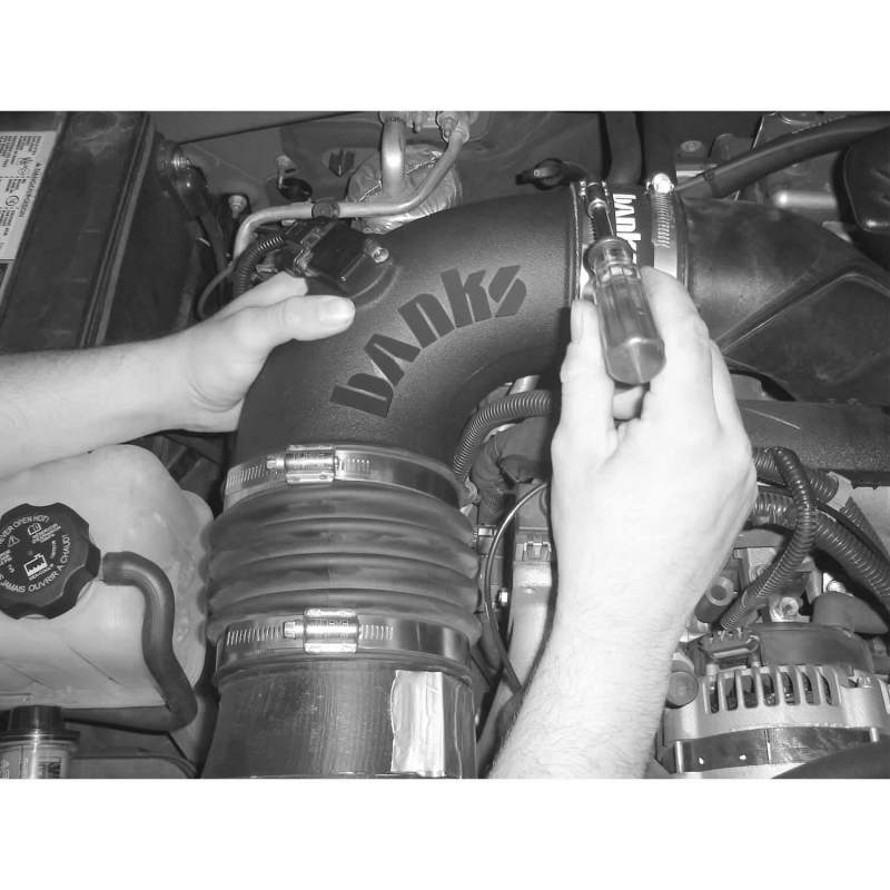 Banks Power 06-07 Chevy 6.6L LLY/LBZ Ram-Air Intake System - Dry Filter 0W57H 42142-D Photo - lifestyle view