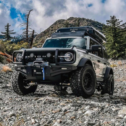 Westin 21-23 Ford Bronco (Excl. Bronco Sport) w/ XTS Front Bumper Brush Guard - Textured Black 59-761255 59-761255 Photo - Mounted