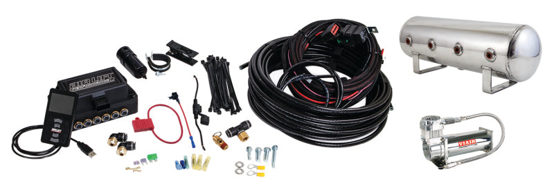 AIRLIFT 3P(1/4" Air Line,2.5 Gallon Lightweight Polished Alum.VIAIR 444C Comp) 27781 Photo - Primary