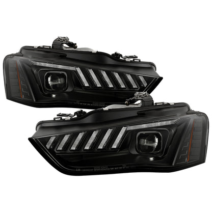 Spyder 13-16 Audi A4/S4 HID Model Only Projector Headlights - Black PRO-YD-AA413HIDSI-BK 5088338 5088338 Photo - Primary