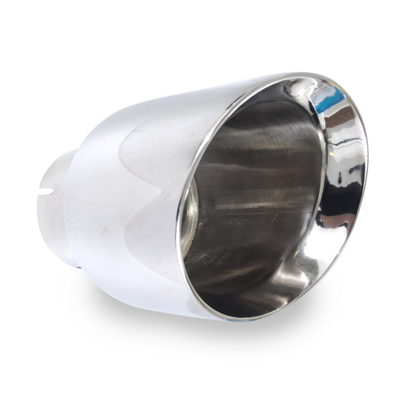 Stainless Works Conical Double Wall Slash Cut Exhaust Tip - 4in Body 2 1/2in 798250 798250 Photo - Primary