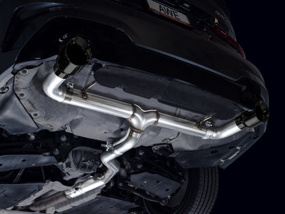 AWE Tuning AWE 19-23 BMW 330i / 21-23 BMW 430i Base G2X Track Edition Axle Back Exhaust - Diamond Black 3020-33429 3020-33429 Photo - Mounted