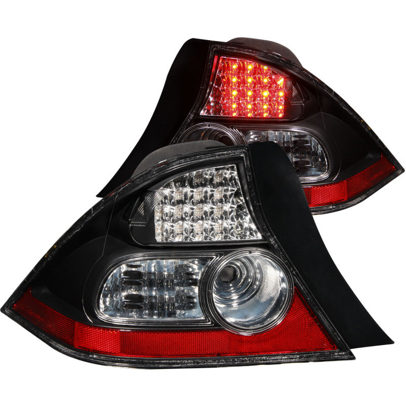 Anzo 2004-2005 Honda Civic LED Tail lights Black 321035 Photo - Primary