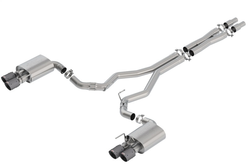Borla 2018 Ford Mustang GT 5.0L AT/MT 3in Atak Catback Exhaust w/ Valves (Carbon Fiber Black Tip) 140743CFBA 140743CFBA Photo - Primary