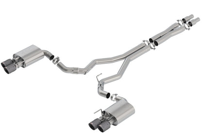 Borla 2018 Ford Mustang GT 5.0L AT/MT 3in Atak Catback Exhaust w/ Valves (Carbon Fiber Black Tip) 140743CFBA 140743CFBA Photo - Primary