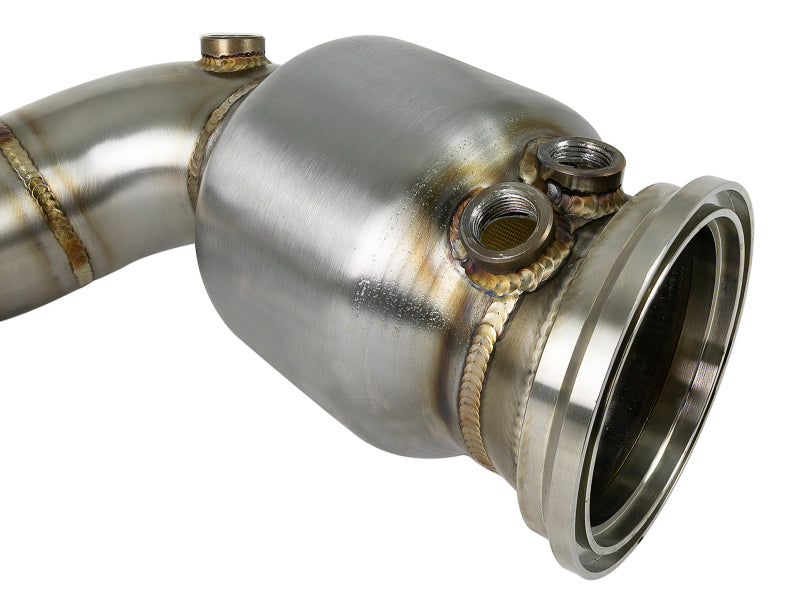 aFe Twisted Steel Street Series Down-Pipe 14-19 MINI Cooper S L4-2.0L (t) 48-36322-HC 48-36322-HC Photo - Unmounted