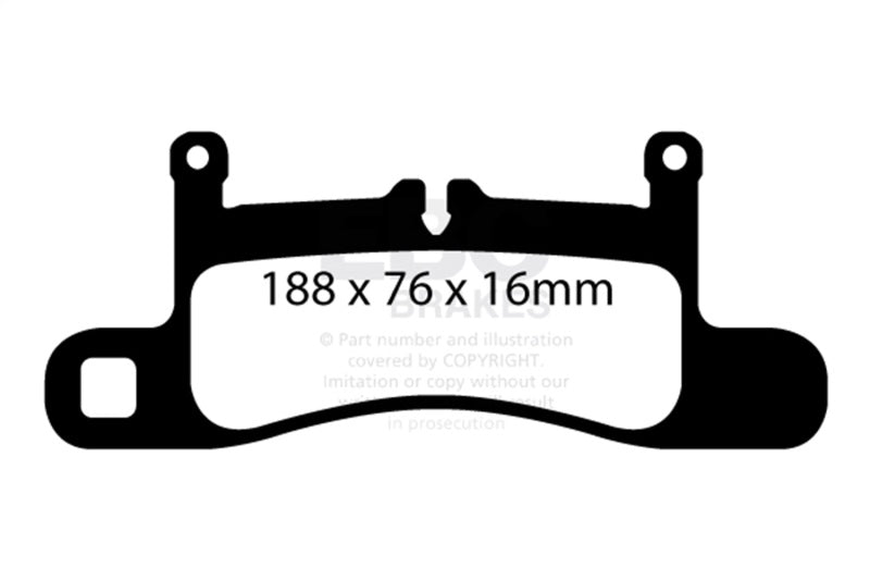 EBC 10-17 Volkswagen Touareg Ultimax OEM Replacement Rear Brake Pads UD1453 UD1453 Photo - Primary