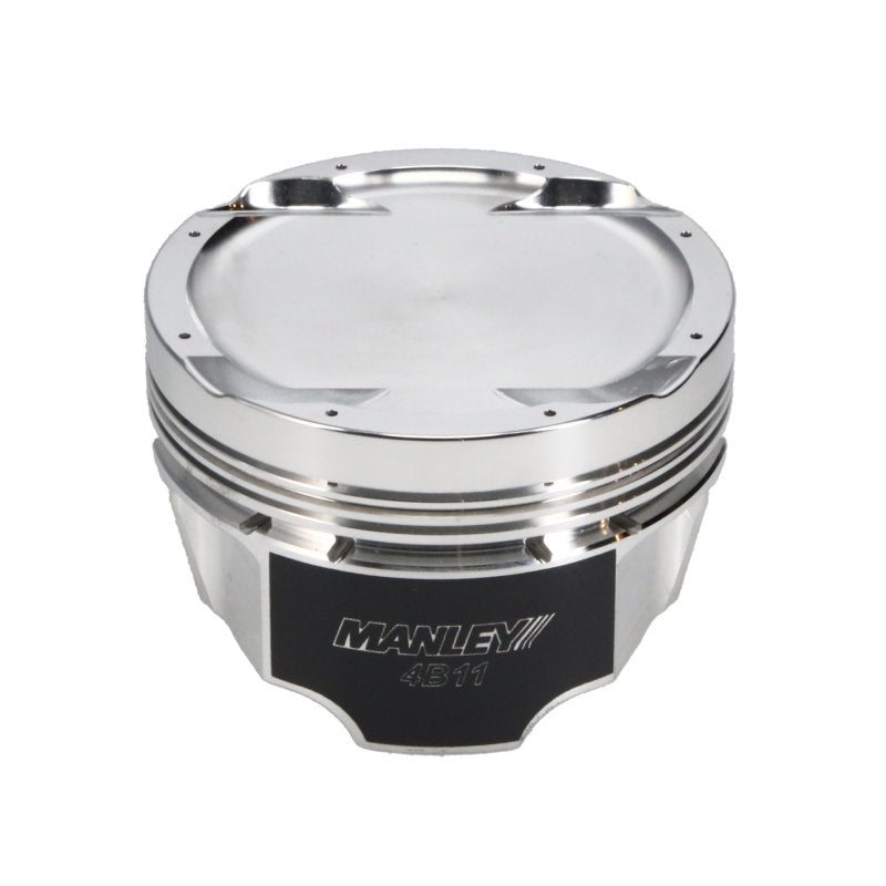 Manley 08+ Mitsubishi 4B11T 86.5mm (+.5mm) -11cc Dome 9.0:1 CR Turbo Tuff Series Piston Set w/ Rings 624205CE-4 624205CE-4 User 3