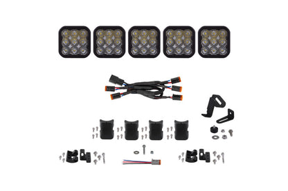 Diode Dynamics SS5 Pro Universal CrossLink 5-Pod Lightbar - White Driving DD7254 DD7254 Photo - Primary