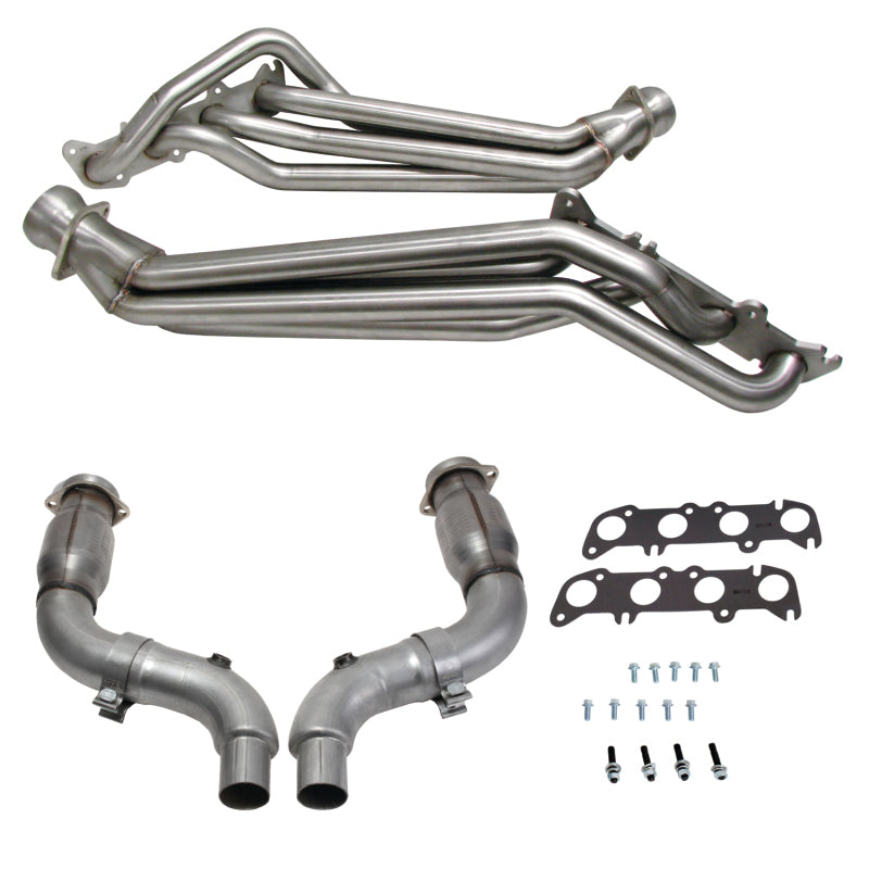 BBK 15-23 Ford Mustang GT 5.0 1-7/8in Long Tube Headers (304SS) w/High Flow Catted Mid Pipe 18567 18567 Photo - Primary