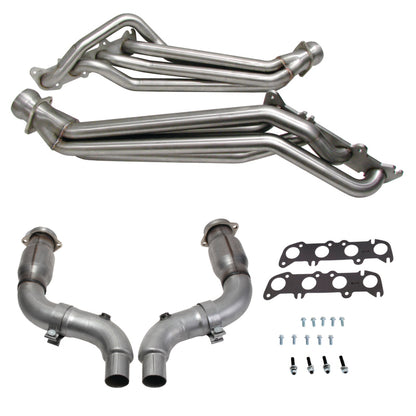 BBK 15-23 Ford Mustang GT 5.0 1-7/8in Long Tube Headers (304SS) w/High Flow Catted Mid Pipe 18567 18567 Photo - Primary