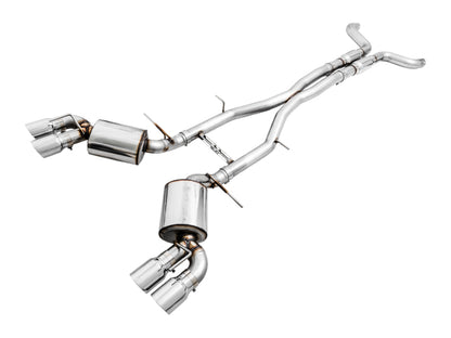 AWE Tuning 16-19 Chevy Camaro SS Res Cat-Back Exhaust -Touring Edition (Quad Chrome Silver Tips) 3015-42092 3015-42092 Photo - Primary