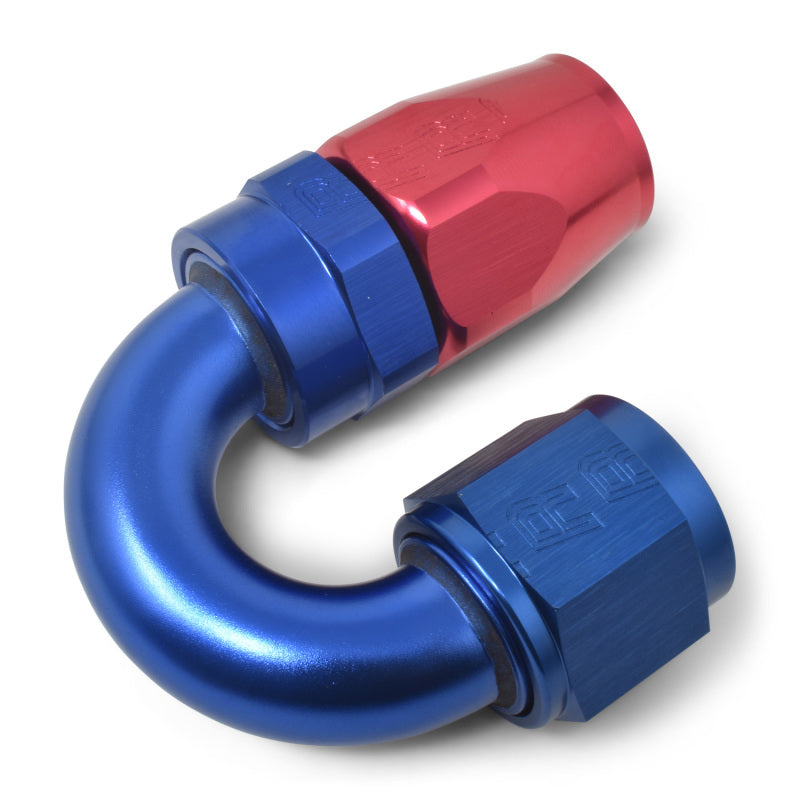 Russell Performance -10 AN Red/Blue 180 Degree Full Flow Swivel Hose End (With 15/16in Radius) 613520 613520 Photo - out of package
