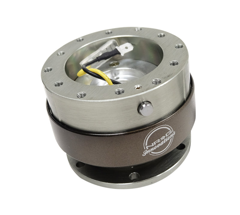 NRG Gen 2.0 Quick Release Gun Metal Body/Titanium Chrome Ring SRK-200GM Photo - Primary