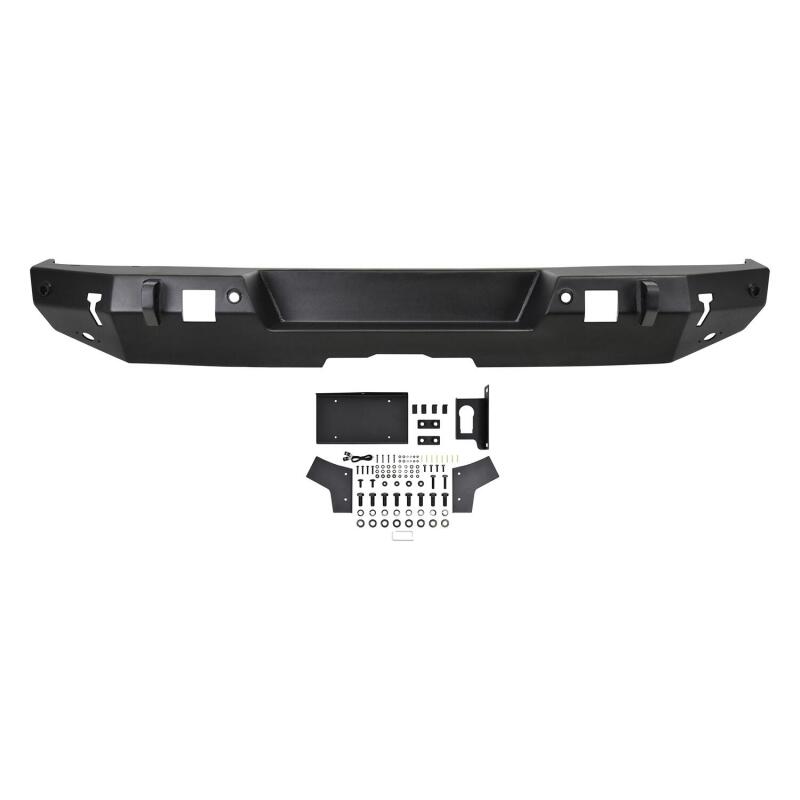 Westin 18-19 Jeep Wrangler JL WJ2 Rear Bumper w/  Sensors (Excl. Wrangler JK) - Textured Black 59-82045 59-82045 Photo - Unmounted