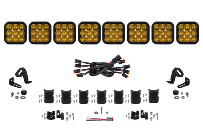 Diode Dynamics SS5 Pro Universal CrossLink 8-Pod Lightbar - Yellow Driving DD7261 DD7261 Photo - Primary
