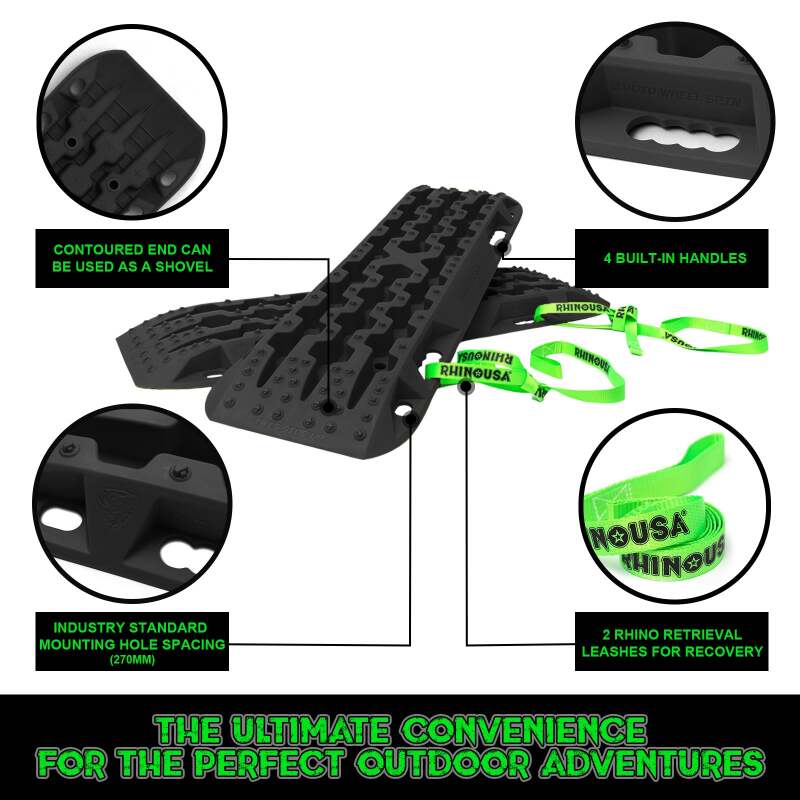 Rhino USA Recovery Traction Boards - Black (Pair) TRACBOARDS-BLK TRACBOARDS-BLK User 3