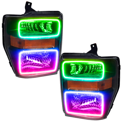 ORACLE Lighting Oracle 08-10 Ford F250/350 LED HL - Black - ColorSHIFT w/ 2.0 Controller 7190-333 7190-333 Photo - out of package