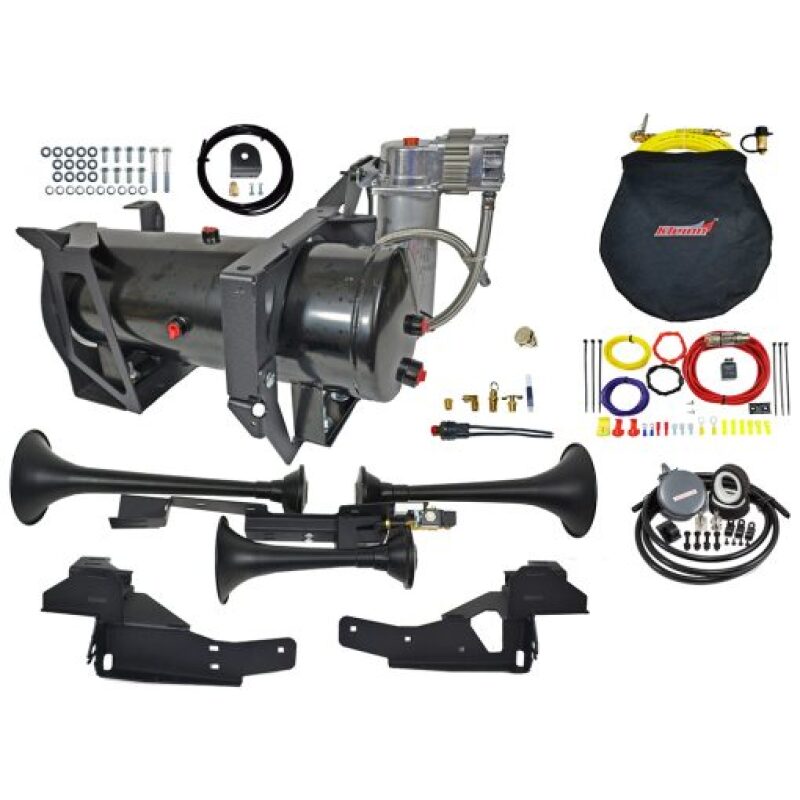 Kleinn Air Horns Kleinn 07-19 Chevrolet Silverado 2500 HD/ 3500 HD Onboard Air System w/ Model 230 Horns GMHD-230 GMHD-230 Photo - Primary