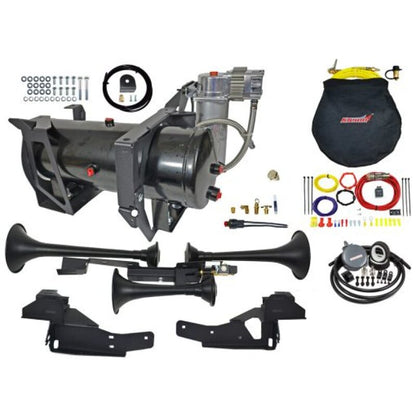 Kleinn Air Horns Kleinn 07-19 Chevrolet Silverado 2500 HD/ 3500 HD Onboard Air System w/ Model 230 Horns GMHD-230 GMHD-230 Photo - Primary