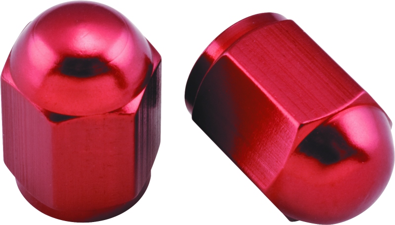 BikeMaster Valve Caps Aluminum (6 Pair) - Red 151689 151689 Photo - Primary