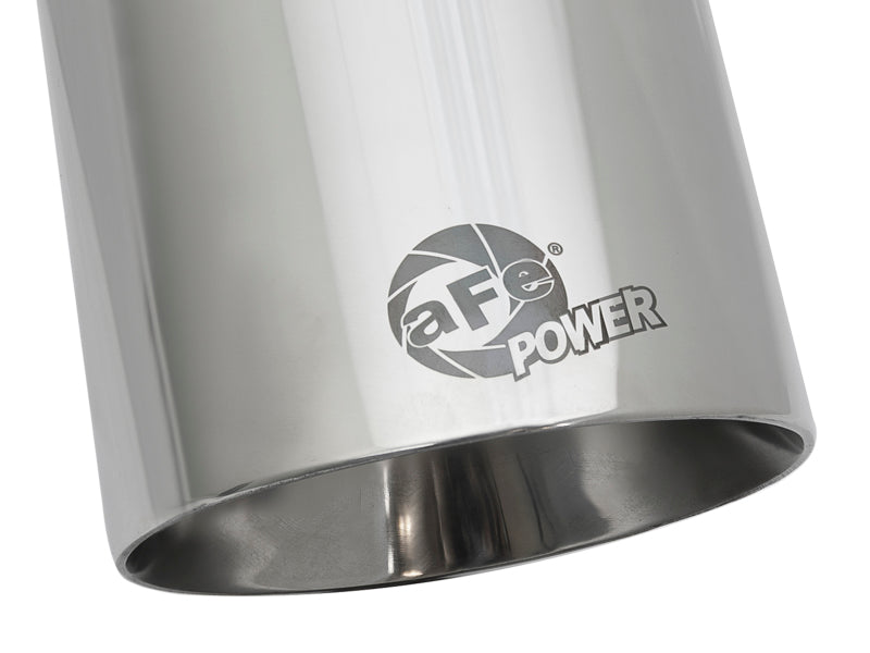 aFe MACH Force-Xp Univ 304 SS Double-Wall Clamp-On Exhaust Tip - Polished - 3in Inlet - 4.5in Outlet 49T30454-P092 49T30454-P092 Photo - Unmounted