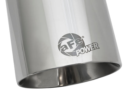 aFe MACH Force-Xp Univ 304 SS Double-Wall Clamp-On Exhaust Tip - Polished - 3in Inlet - 4.5in Outlet 49T30454-P092 49T30454-P092 Photo - Unmounted