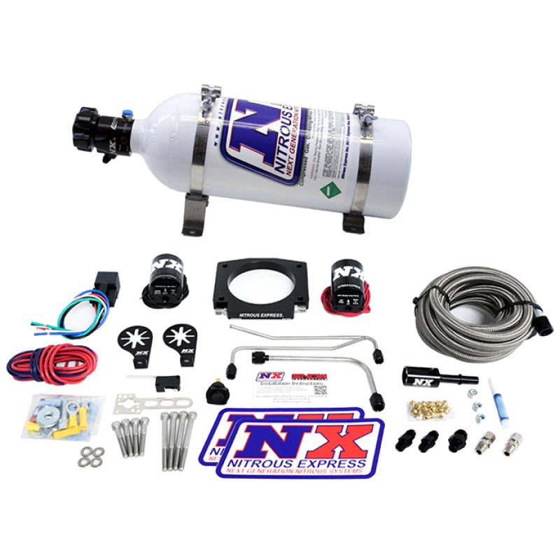 Nitrous Express LS Single Entry 90mm Plate Hardline System (50-400hp) w/5lb Bottle 20934S-05 20934S-05 User 1