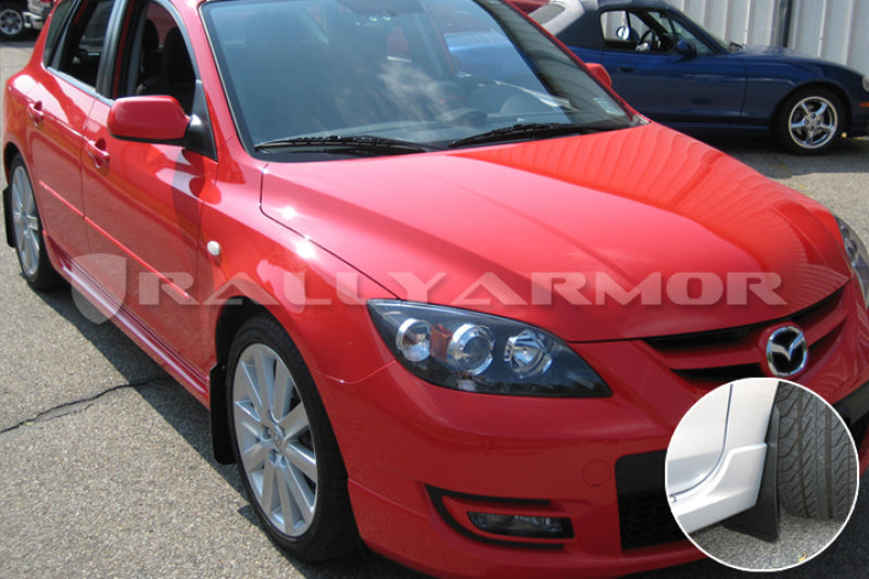 Rally Armor 04-09 Mazda3/Speed3 Basic Mud Flap MF9-BAS-BLK Photo - Primary