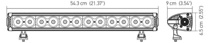 Hella Value Fit Design 12in LED Light Bar - Combo Beam 357209101 357209101 Technical Drawing