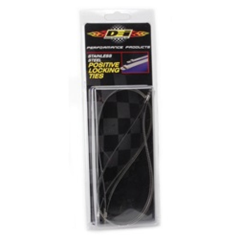 DEI Stainless Steel Positive Locking Tie 1/4in (7mm) x 14in - 4 per pack 10209 10209 Photo - in package