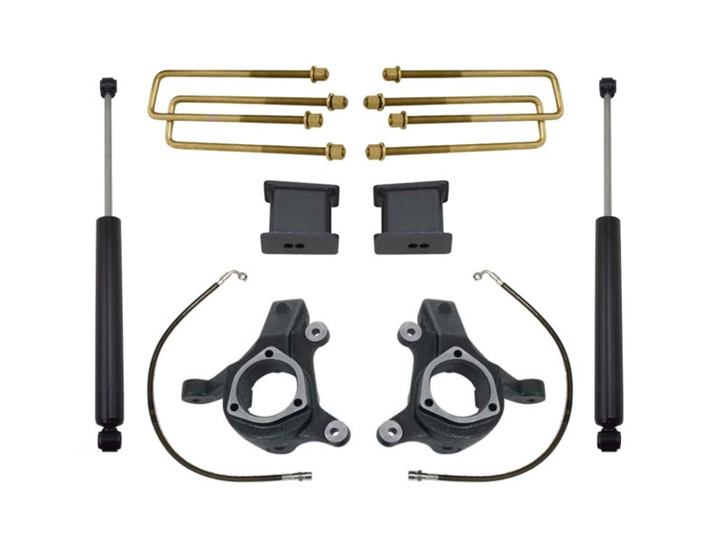 MaxTrac 07-16 GM C1500 2WD w/Cast Steel Susp. 3in/1in Spindle Lift Kit w/MaxTrac Shocks KS881332 KS881332 Photo - Primary