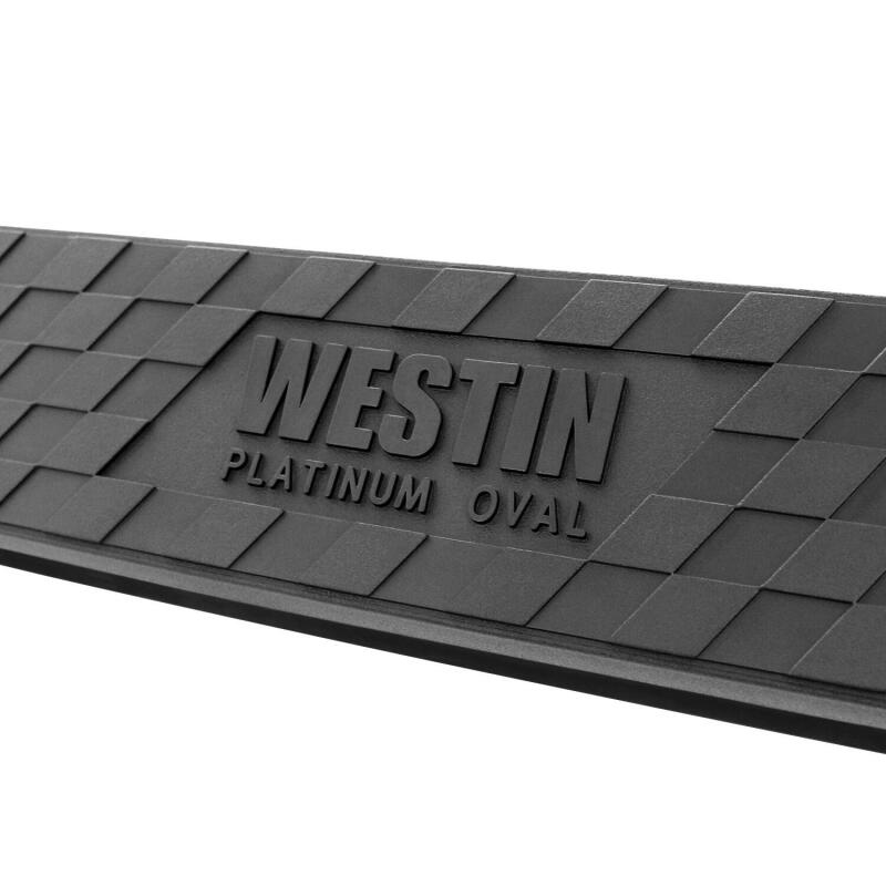 Westin 2019 Chevrolet Silverado/Sierra 1500 Crew Cab Platinum 4 Oval Nerf Step Bars - Black 21-4135 21-4135 Photo - Unmounted